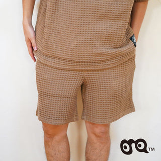 Buy coyote WAFFLE RELAX SHORTS&lt;br&gt;ワッフルリラックスショーツ